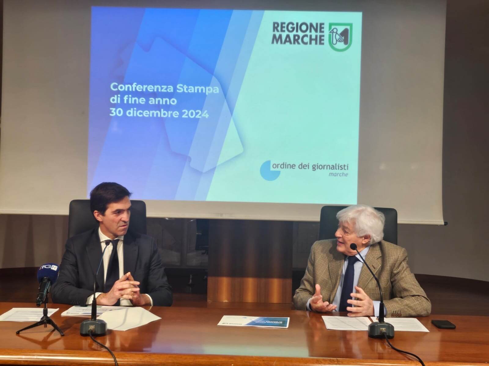 L’intervento del presidente dell’Ordine delle Marche alla conferenza stampa di fine anno del presidente Acquaroli